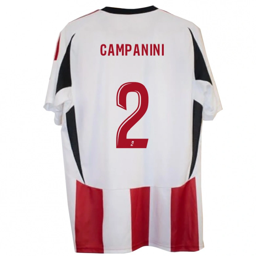 Danxen Kinderen Thibault Campanini #2 Rood Blauw Thuisshirt Thuistenue 2025/26 T-Shirt