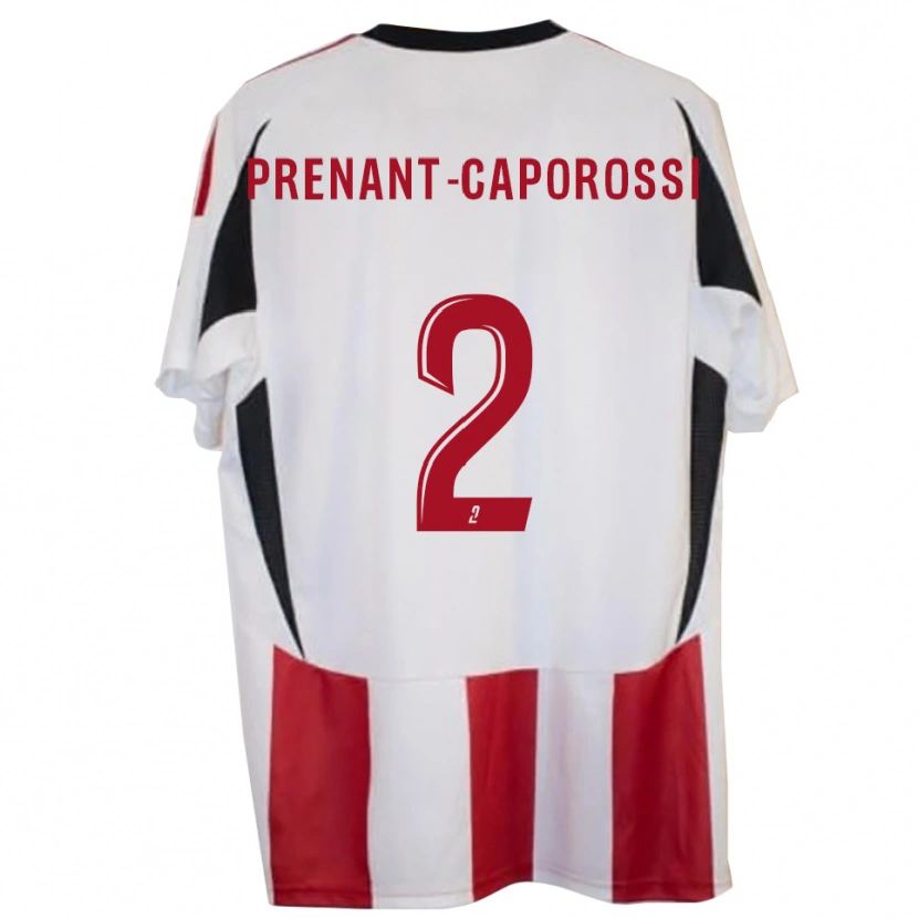 Danxen Kinderen Julien Prenant-Caporossi #2 Rood Blauw Thuisshirt Thuistenue 2025/26 T-Shirt
