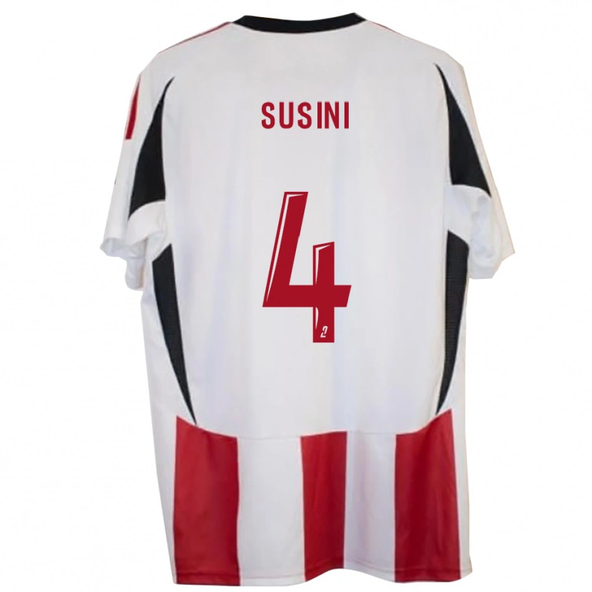 Danxen Kinderen Raphaël Susini #4 Rood Blauw Thuisshirt Thuistenue 2025/26 T-Shirt