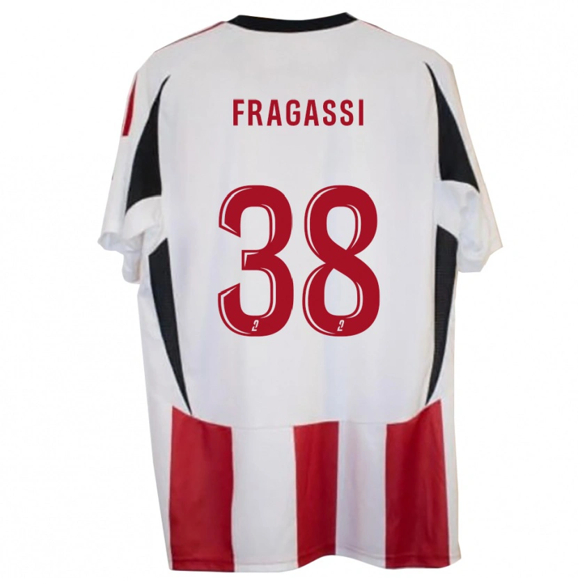 Danxen Kinderen Tom Fragassi #38 Rood Blauw Thuisshirt Thuistenue 2025/26 T-Shirt