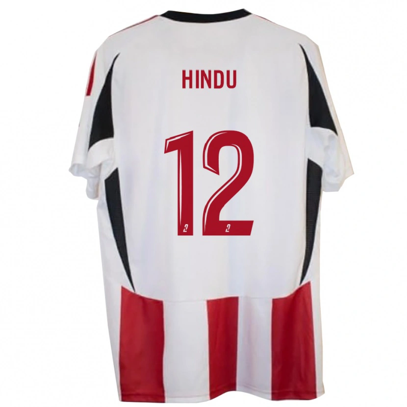 Danxen Kinderen Fharel Hindu #12 Rood Blauw Thuisshirt Thuistenue 2025/26 T-Shirt