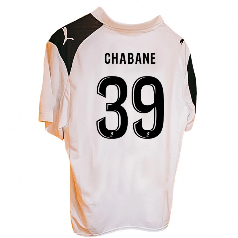 Danxen Kinderen Amine Chabane #39 Zwart Wit Thuisshirt Thuistenue 2025/26 T-Shirt