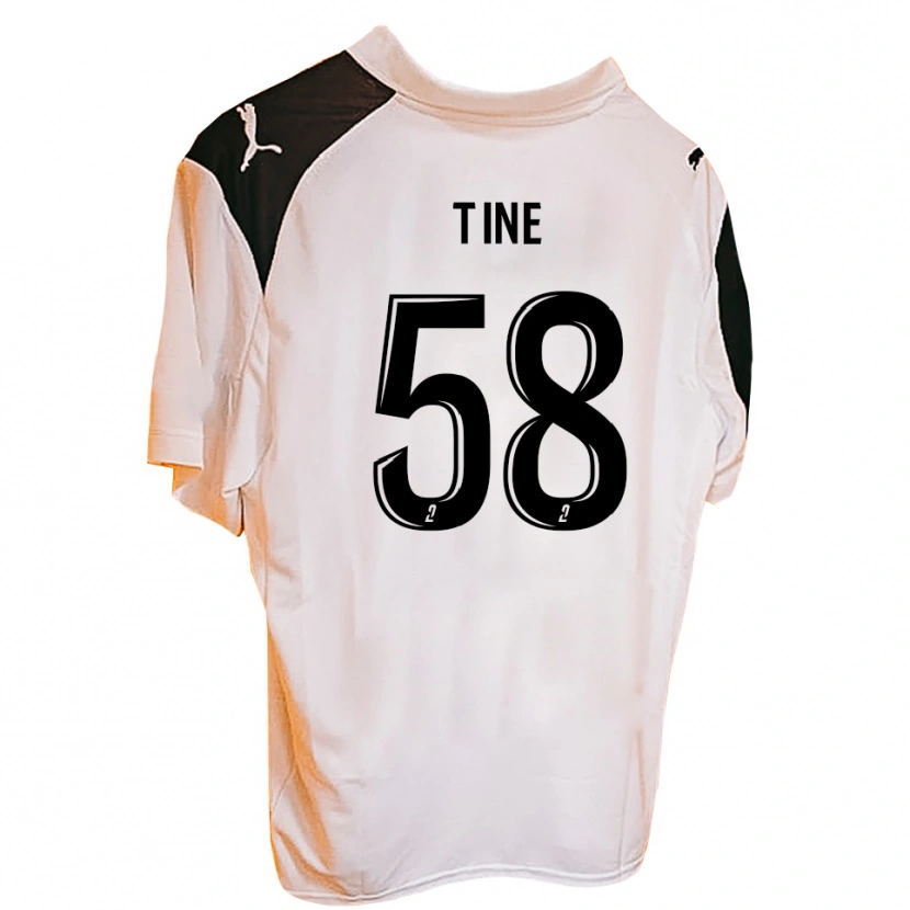 Danxen Kinderen Mactar Tine #58 Zwart Wit Thuisshirt Thuistenue 2025/26 T-Shirt