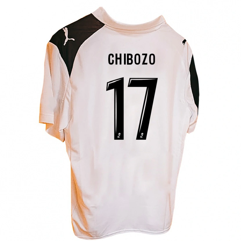 Danxen Kinderen Josué Chibozo #17 Zwart Wit Thuisshirt Thuistenue 2025/26 T-Shirt