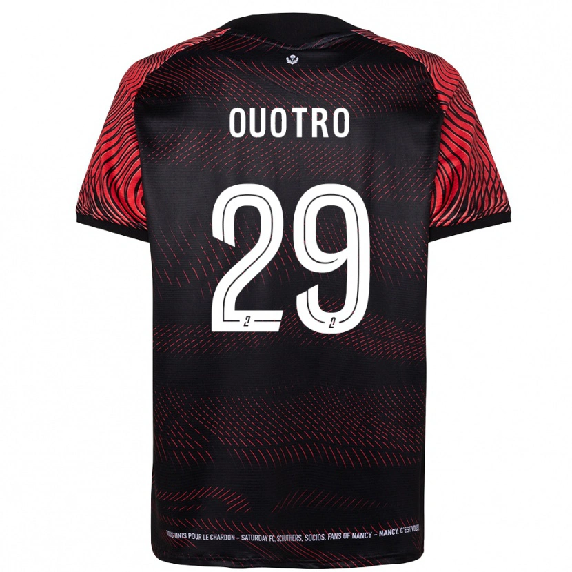Danxen Kinderen Patrick Ouotro #29 Wit Rood Thuisshirt Thuistenue 2025/26 T-Shirt