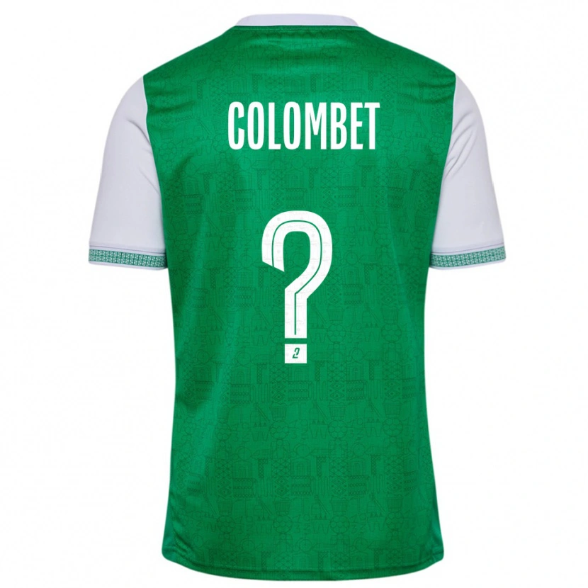 Danxen Kinderen Alexis Colombet #0 Groen Wit Thuisshirt Thuistenue 2025/26 T-Shirt