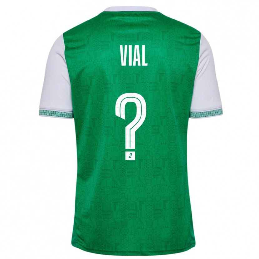 Danxen Kinderen Lorik Vial #0 Groen Wit Thuisshirt Thuistenue 2025/26 T-Shirt