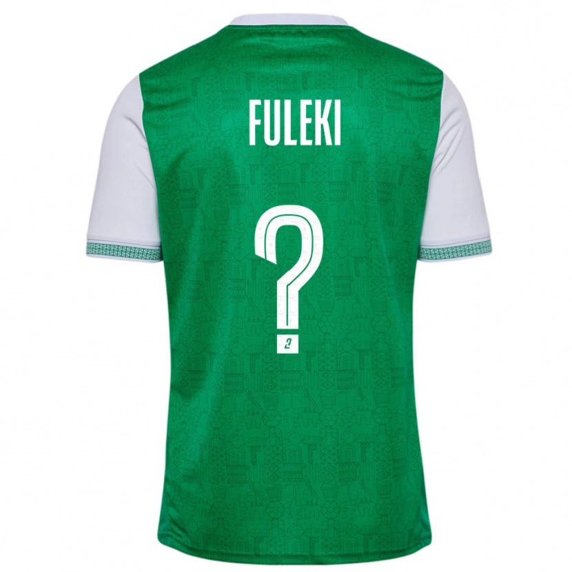 Danxen Kinderen Samuel Fuleki #0 Groen Wit Thuisshirt Thuistenue 2025/26 T-Shirt