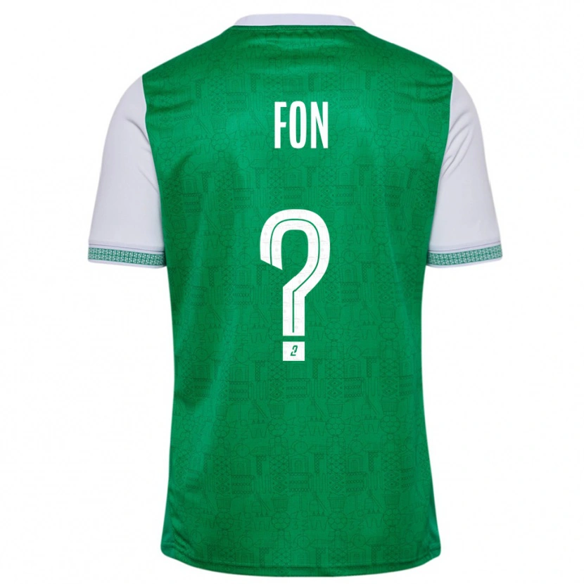 Danxen Kinderen Welma Fon #0 Groen Wit Thuisshirt Thuistenue 2025/26 T-Shirt