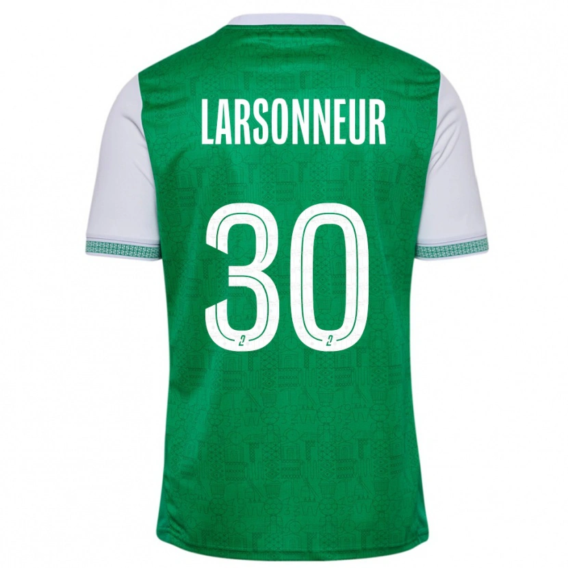 Danxen Kinderen Gautier Larsonneur #30 Groen Wit Thuisshirt Thuistenue 2025/26 T-Shirt