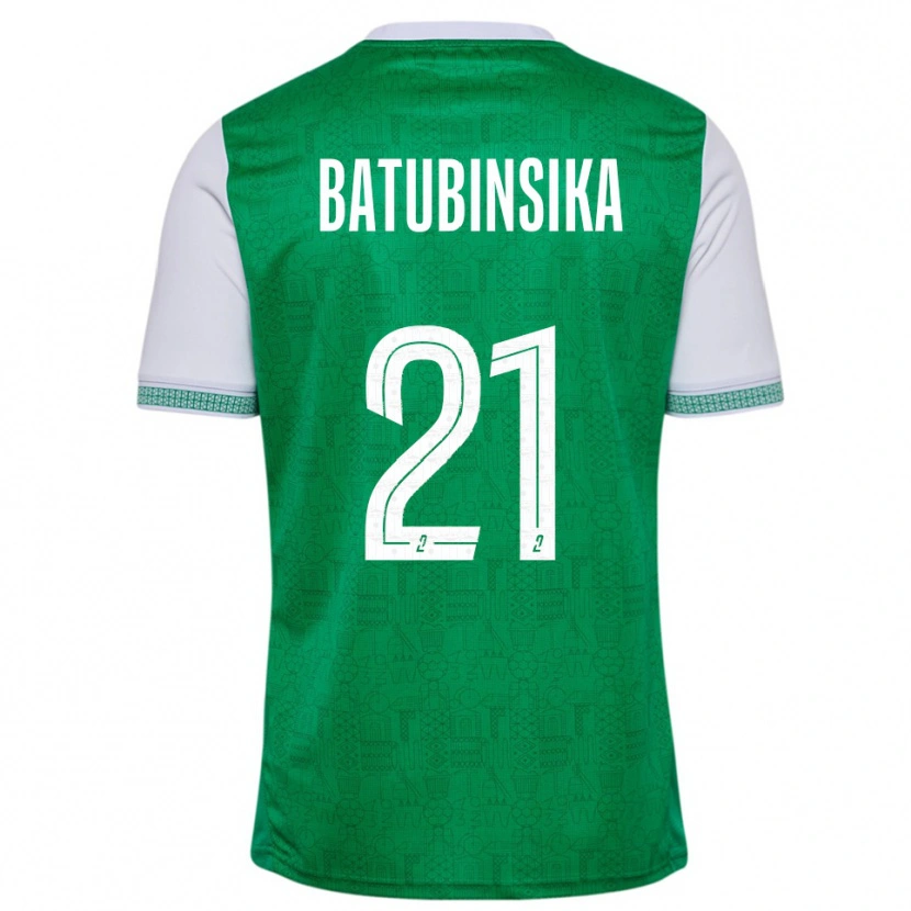 Danxen Kinderen Dylan Batubinsika #21 Groen Wit Thuisshirt Thuistenue 2025/26 T-Shirt