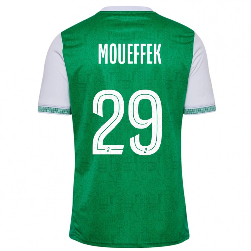 Danxen Kinderen Aïmen Moueffek #29 Groen Wit Thuisshirt Thuistenue 2025/26 T-Shirt