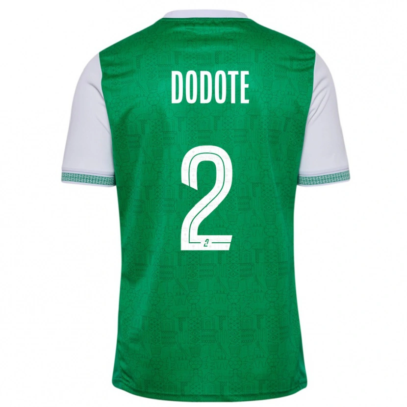 Danxen Kinderen Axel Dodote #2 Groen Wit Thuisshirt Thuistenue 2025/26 T-Shirt