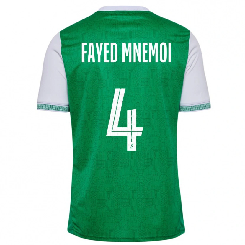 Danxen Kinderen El Fayed Mnemoi #4 Groen Wit Thuisshirt Thuistenue 2025/26 T-Shirt