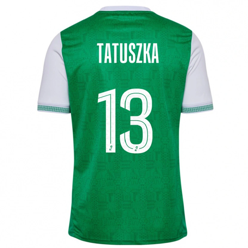 Danxen Kinderen Maxence Tatuszka #13 Groen Wit Thuisshirt Thuistenue 2025/26 T-Shirt
