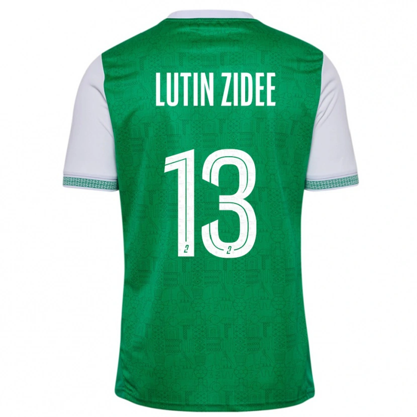 Danxen Kinderen Medhy Lutin Zidee #13 Groen Wit Thuisshirt Thuistenue 2025/26 T-Shirt