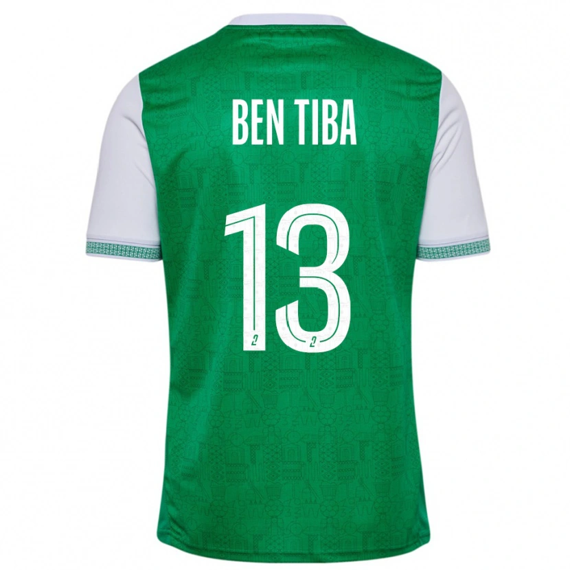 Danxen Kinderen Helmi Ben Tiba #13 Groen Wit Thuisshirt Thuistenue 2025/26 T-Shirt