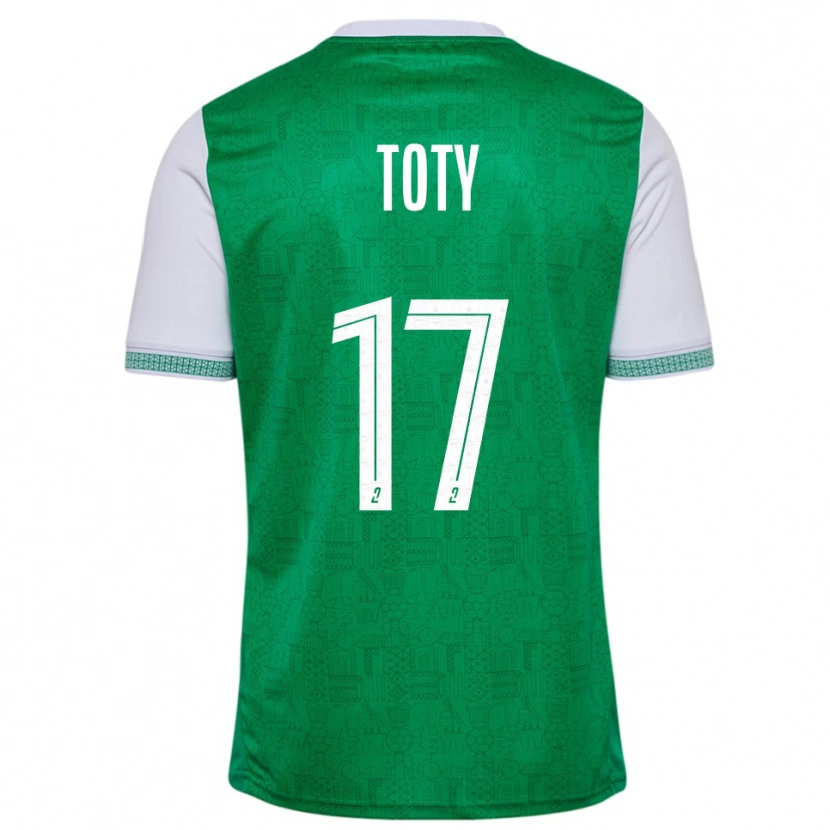 Danxen Kinderen Mylan Toty #17 Groen Wit Thuisshirt Thuistenue 2025/26 T-Shirt