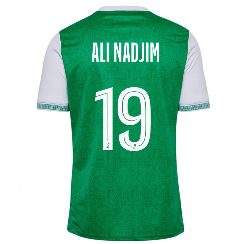 Danxen Kinderen Nadjma Ali Nadjim #19 Groen Wit Thuisshirt Thuistenue 2025/26 T-Shirt