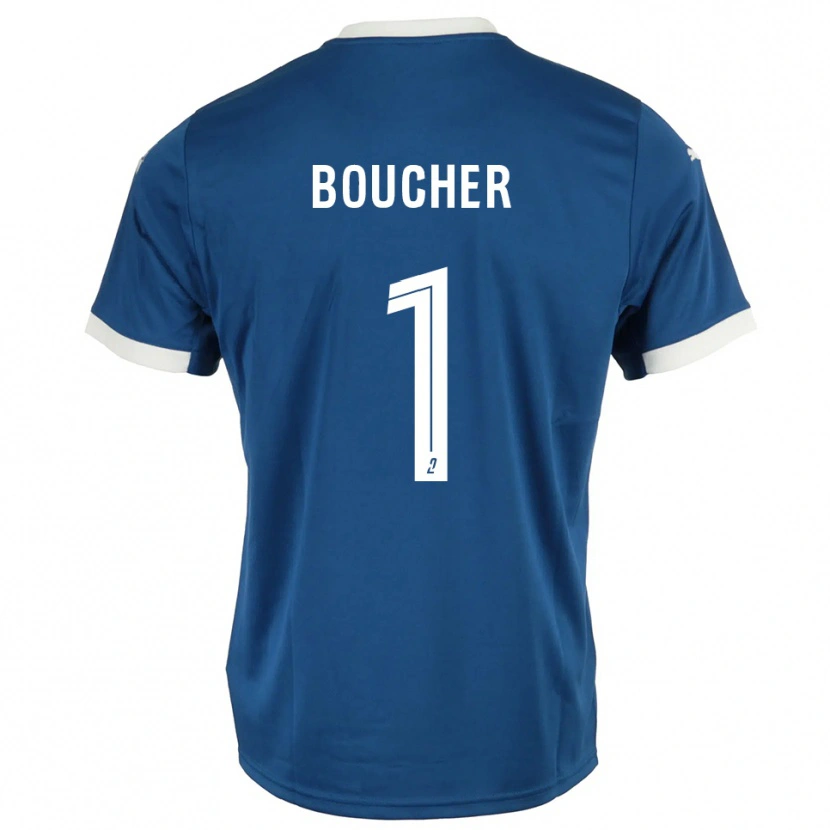 Danxen Kinderen Zacharie Boucher #1 Blauw Wit Thuisshirt Thuistenue 2025/26 T-Shirt