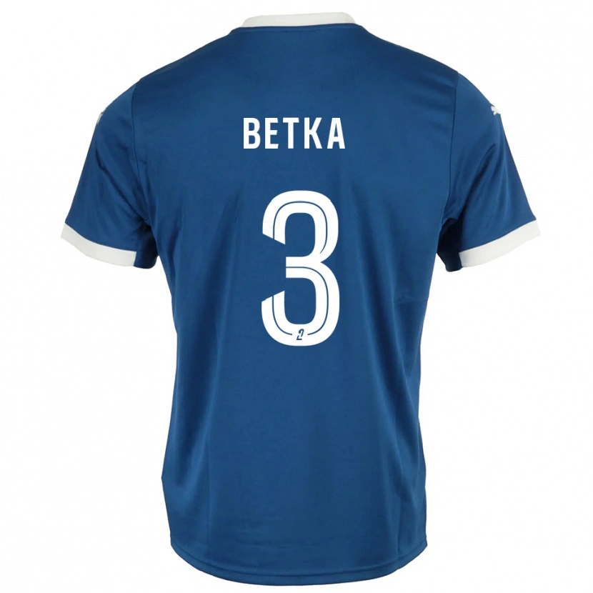 Danxen Kinderen Naël Betka #3 Blauw Wit Thuisshirt Thuistenue 2025/26 T-Shirt