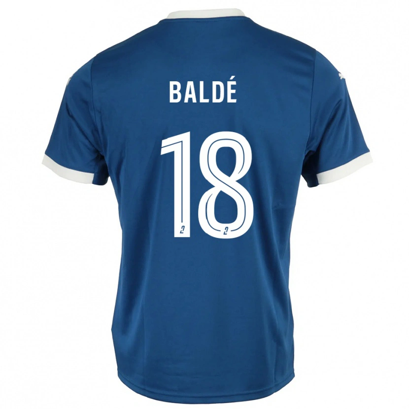 Danxen Kinderen Thierno Baldé #18 Blauw Wit Thuisshirt Thuistenue 2025/26 T-Shirt