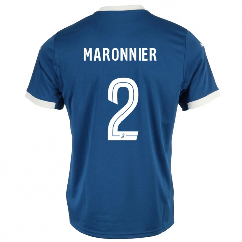 Danxen Kinderen Lucas Maronnier #2 Blauw Wit Thuisshirt Thuistenue 2025/26 T-Shirt
