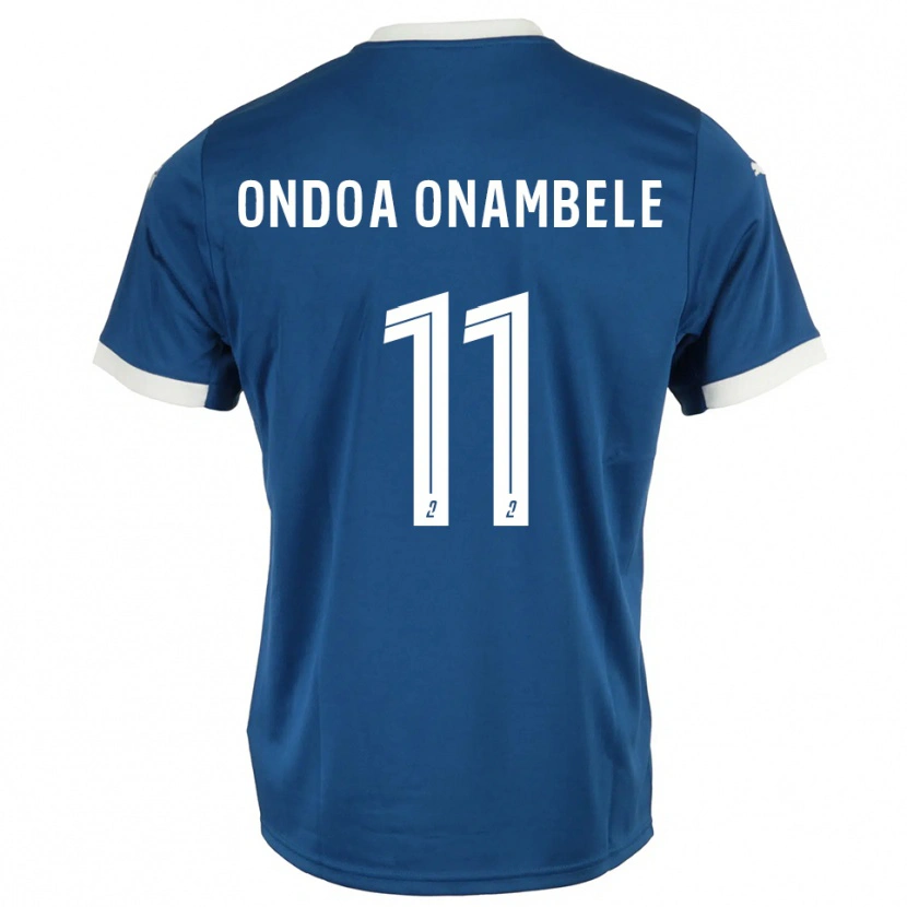 Danxen Kinderen Fred Ondoa Onambele #11 Blauw Wit Thuisshirt Thuistenue 2025/26 T-Shirt