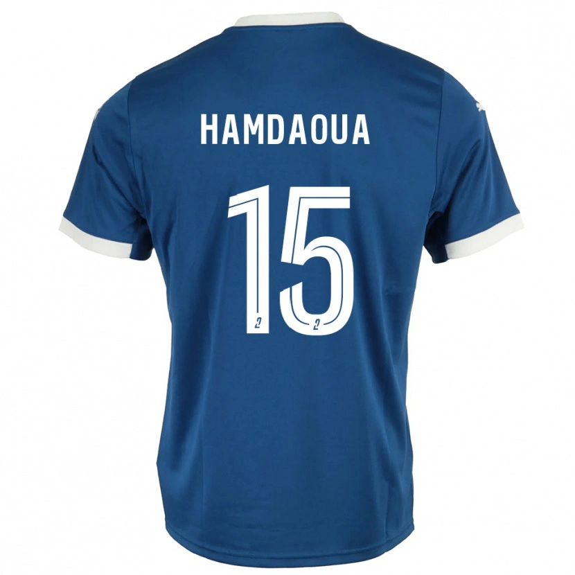Danxen Kinderen Noham Hamdaoua #15 Blauw Wit Thuisshirt Thuistenue 2025/26 T-Shirt