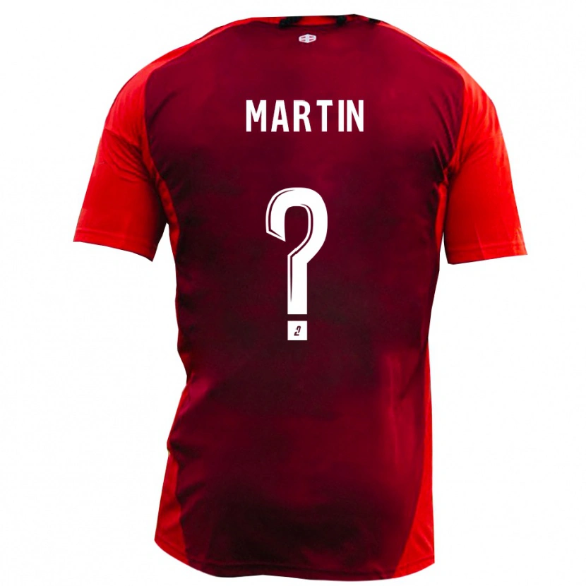 Danxen Kinderen Bilal Martin #0 Rood Bourgondië Thuisshirt Thuistenue 2025/26 T-Shirt