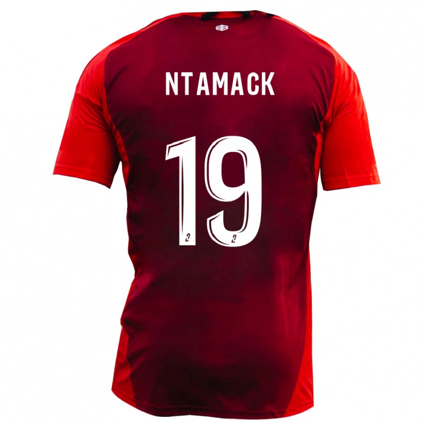 Danxen Kinderen Samuel Ntamack #19 Rood Bourgondië Thuisshirt Thuistenue 2025/26 T-Shirt