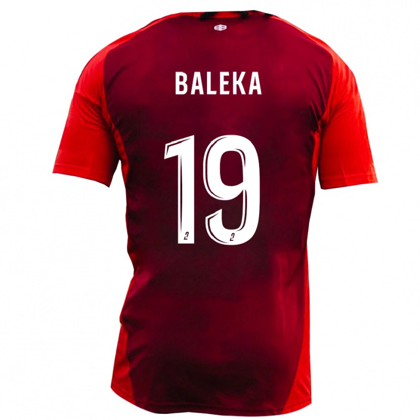 Danxen Kinderen Randy Baleka #19 Rood Bourgondië Thuisshirt Thuistenue 2025/26 T-Shirt