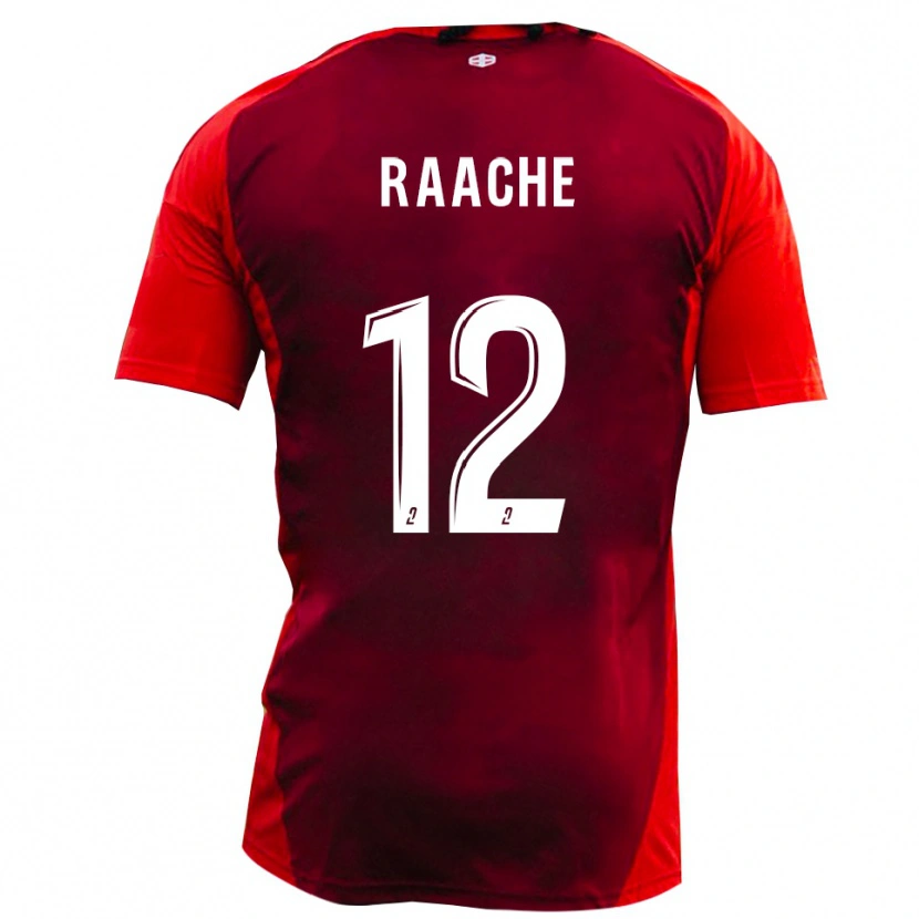 Danxen Kinderen Ibrahim Raache #12 Rood Bourgondië Thuisshirt Thuistenue 2025/26 T-Shirt