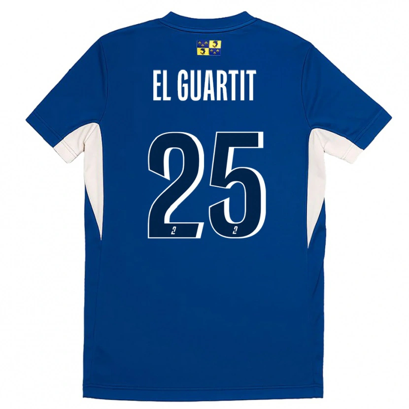 Danxen Kinderen Yassine El Guartit #25 Blauw Marine Thuisshirt Thuistenue 2025/26 T-Shirt
