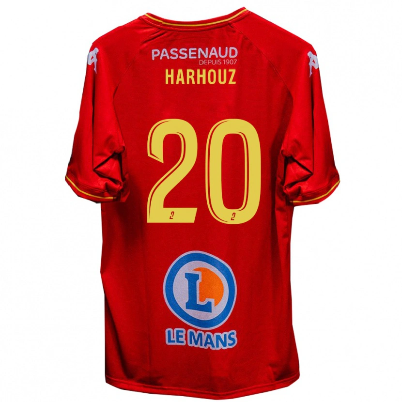 Danxen Kinderen William Harhouz #20 Rood Geel Thuisshirt Thuistenue 2025/26 T-Shirt