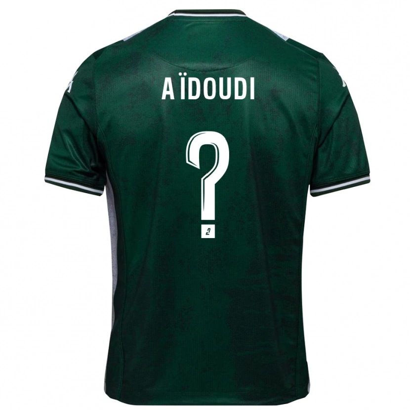 Danxen Kinderen Karim Aïdoudi #0 Groen Wit Thuisshirt Thuistenue 2025/26 T-Shirt
