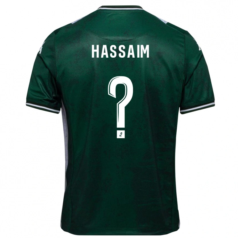 Danxen Kinderen Melwane Hassaim #0 Groen Wit Thuisshirt Thuistenue 2025/26 T-Shirt
