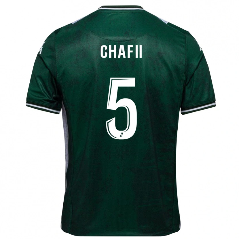 Danxen Kinderen Mehdi Chafii #5 Groen Wit Thuisshirt Thuistenue 2025/26 T-Shirt