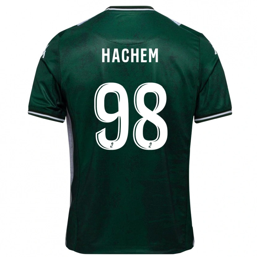 Danxen Kinderen Ryad Hachem #98 Groen Wit Thuisshirt Thuistenue 2025/26 T-Shirt