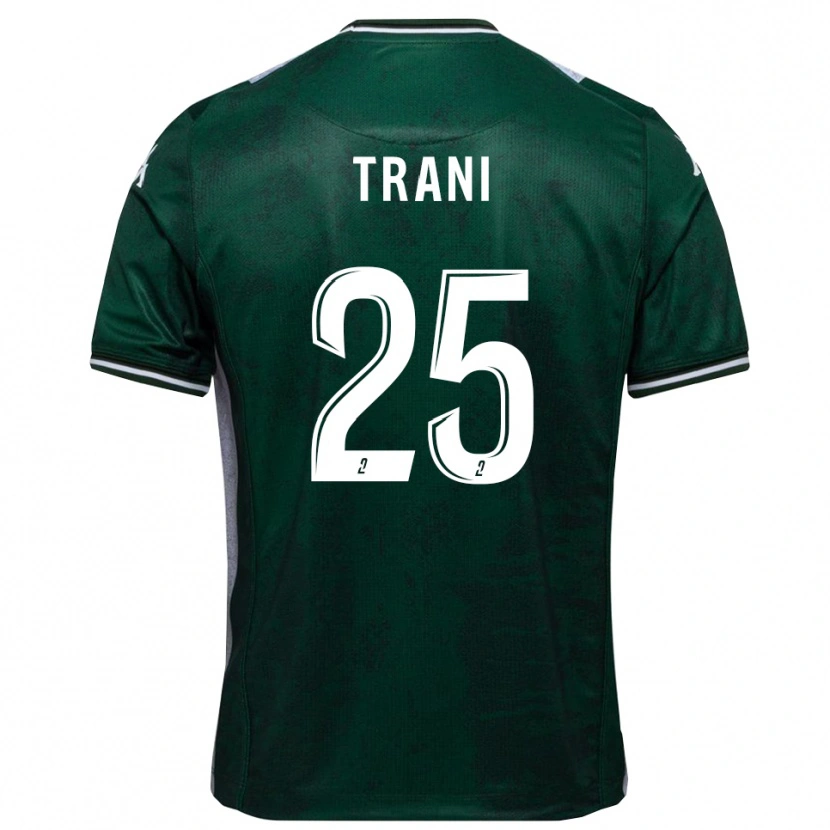 Danxen Kinderen Guillaume Trani #25 Groen Wit Thuisshirt Thuistenue 2025/26 T-Shirt