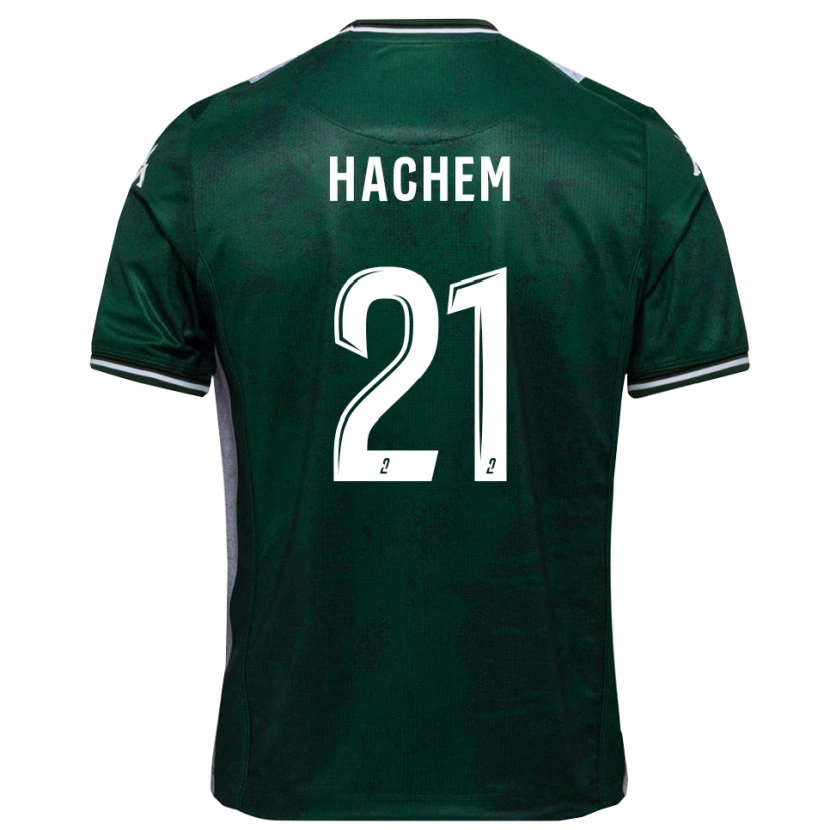 Danxen Kinderen Abdelsamad Hachem #21 Groen Wit Thuisshirt Thuistenue 2025/26 T-Shirt