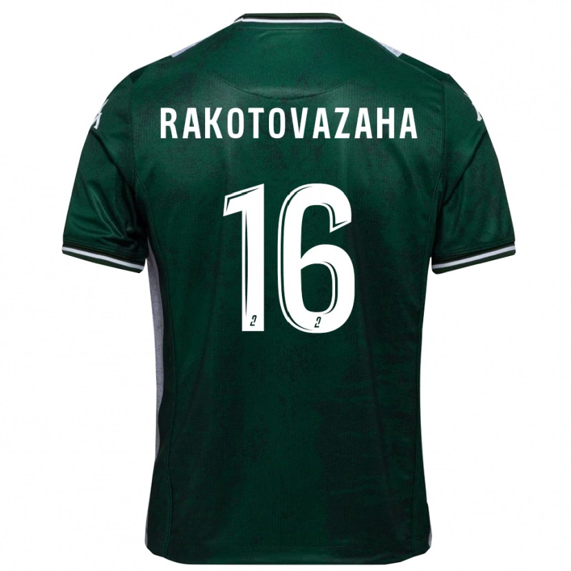 Danxen Kinderen Allan Rakotovazaha #16 Groen Wit Thuisshirt Thuistenue 2025/26 T-Shirt