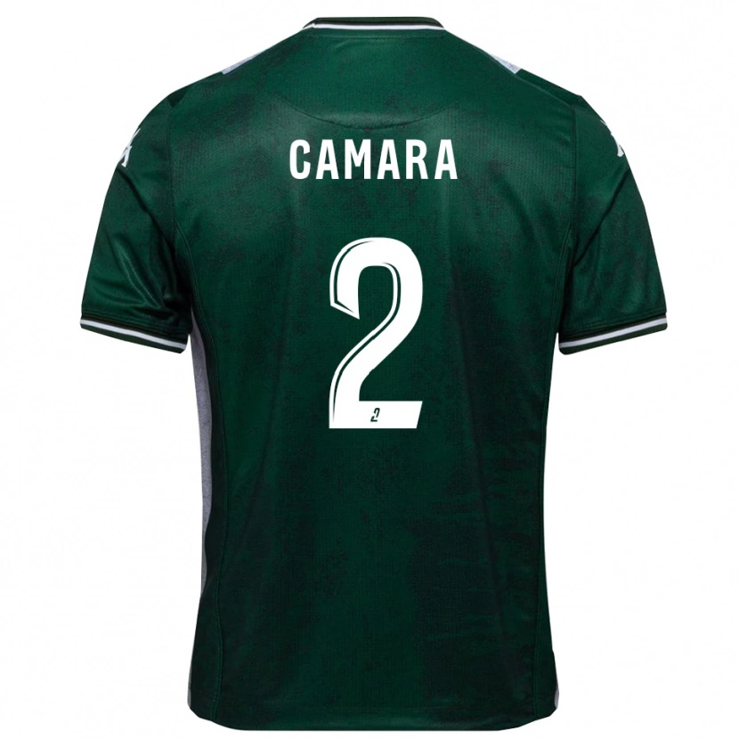 Danxen Kinderen Diadé Camara #2 Groen Wit Thuisshirt Thuistenue 2025/26 T-Shirt