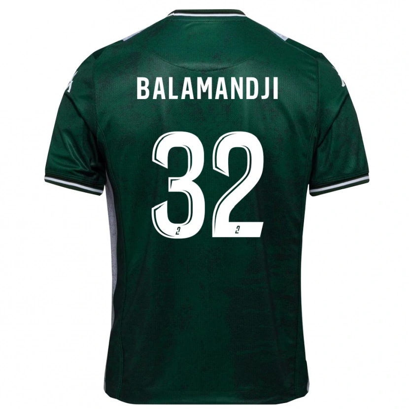 Danxen Kinderen Kossingou Balamandji #32 Groen Wit Thuisshirt Thuistenue 2025/26 T-Shirt