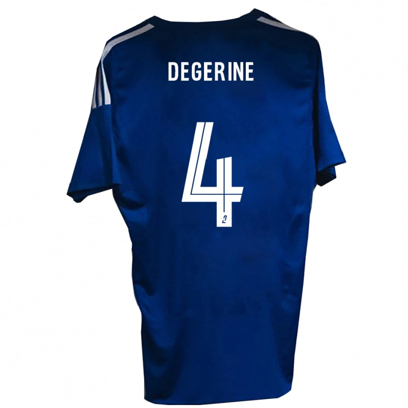 Danxen Kinderen Saveriu Degerine #4 Blauw Wit Thuisshirt Thuistenue 2025/26 T-Shirt