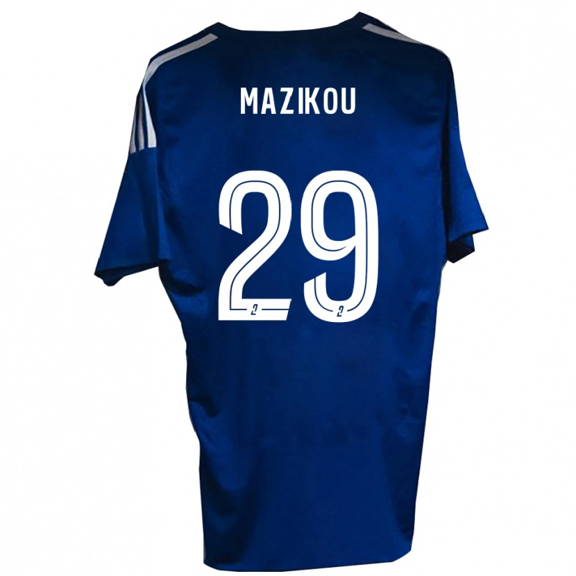 Danxen Kinderen Steevy Mazikou #29 Blauw Wit Thuisshirt Thuistenue 2025/26 T-Shirt