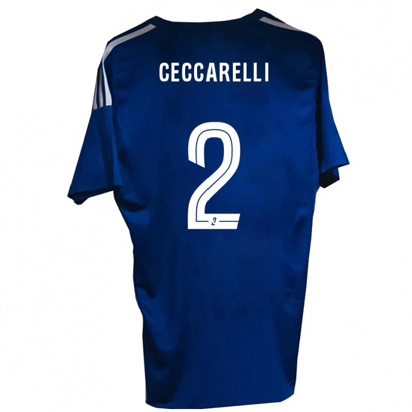 Danxen Kinderen Gabriel Ceccarelli #2 Blauw Wit Thuisshirt Thuistenue 2025/26 T-Shirt