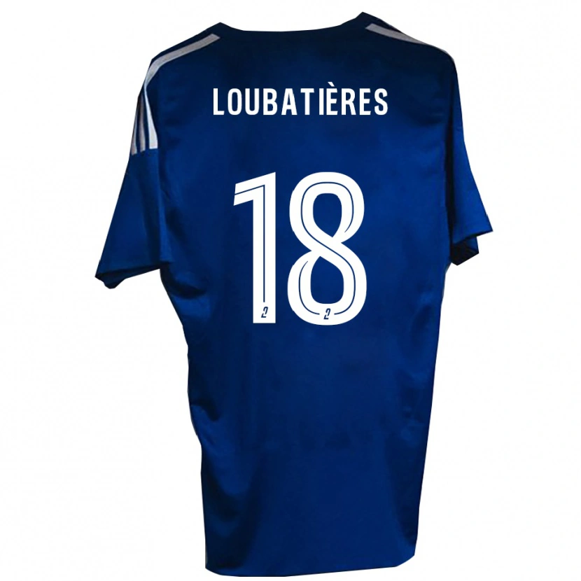 Danxen Kinderen Matéo Loubatières #18 Blauw Wit Thuisshirt Thuistenue 2025/26 T-Shirt