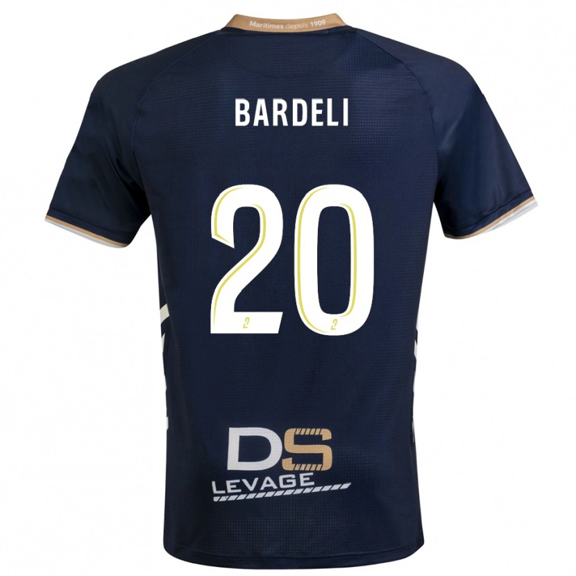 Danxen Kinderen Enzo Bardeli #20 Marine Goud Thuisshirt Thuistenue 2025/26 T-Shirt