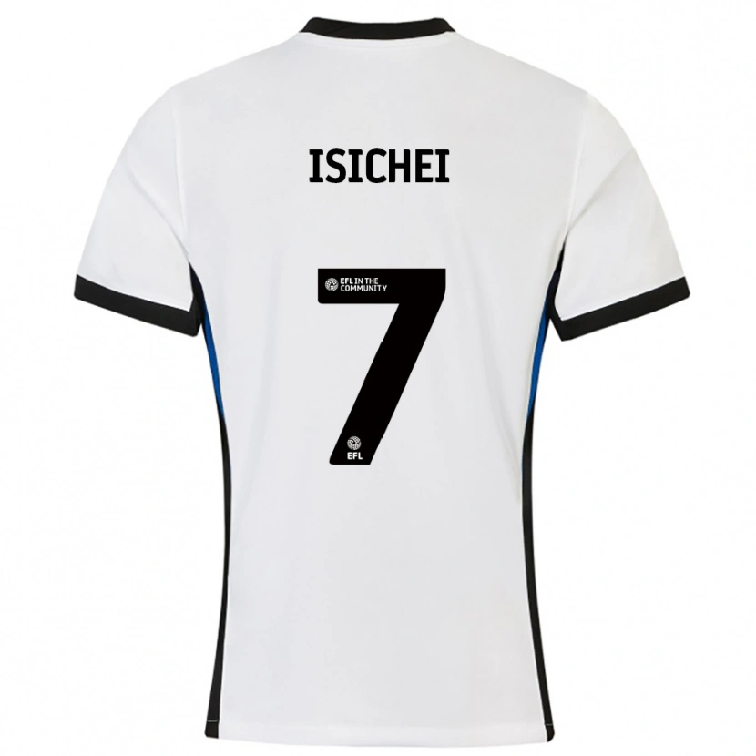 Danxen Kinderen Daniel Isichei #7 Wit Blauw Uitshirt Uittenue 2025/26 T-Shirt